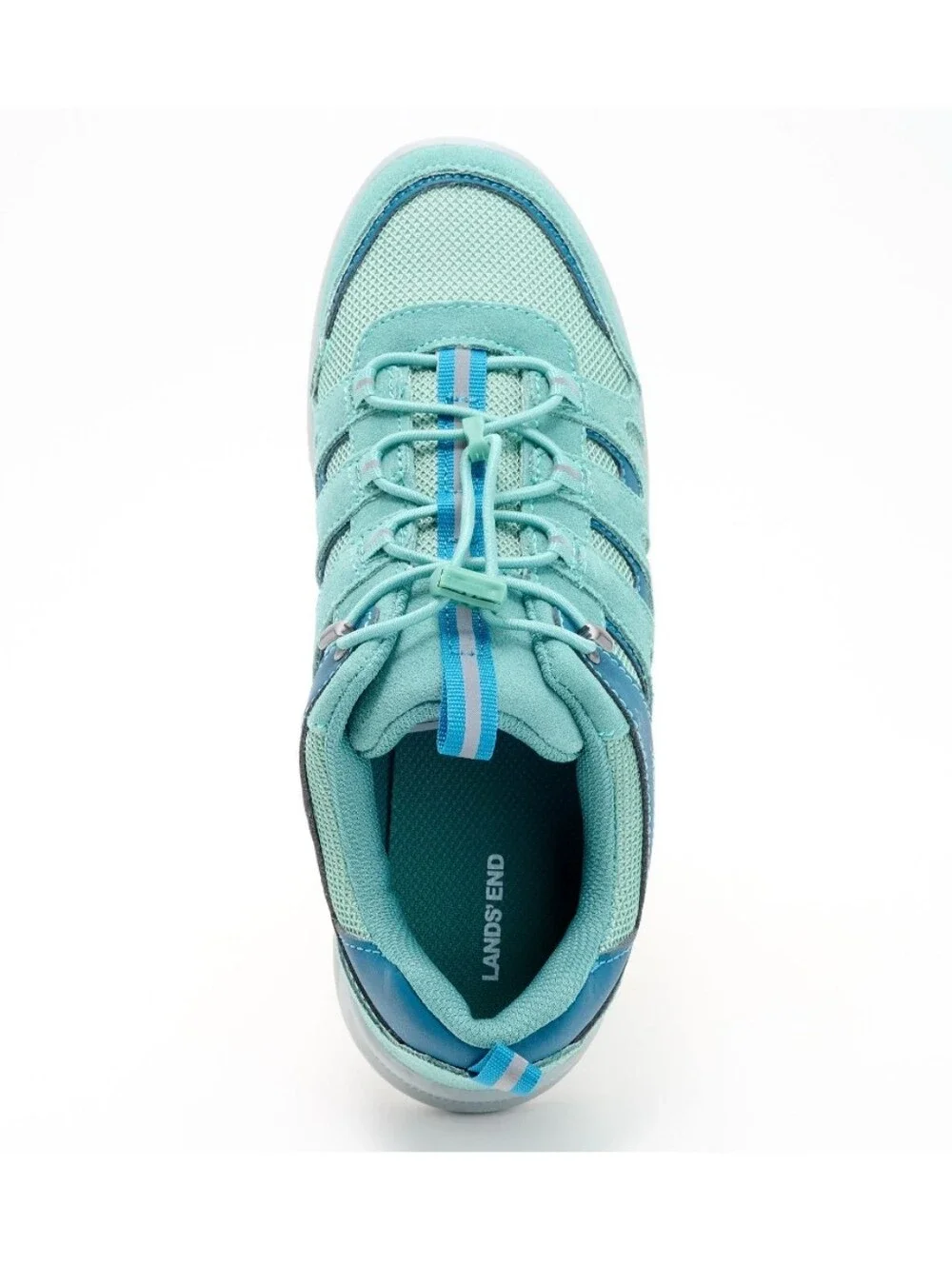Lands' End Bungee Leather Trail Trekker Sneakers. NWT In Original Packaging.